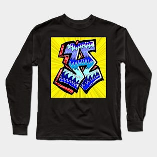 a graffiti pop art a 1 Long Sleeve T-Shirt